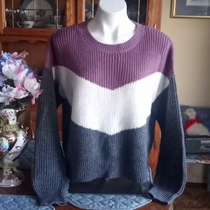 BCX Color Block Sweater